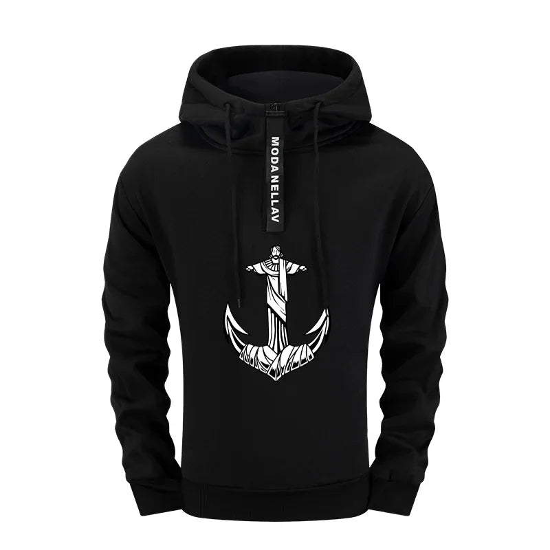 Jogging Hot Sale Autumn Winter Casual Men's Tracksuit Hooded Outdoor Daily Sports Single Piece Sweatshirt And Sweatpants Comfort - Colouronova