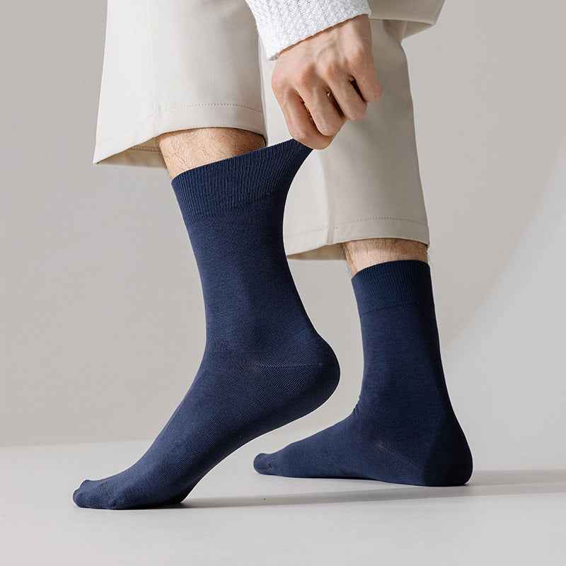 Socks - Men's Pure Color Mid-Calf