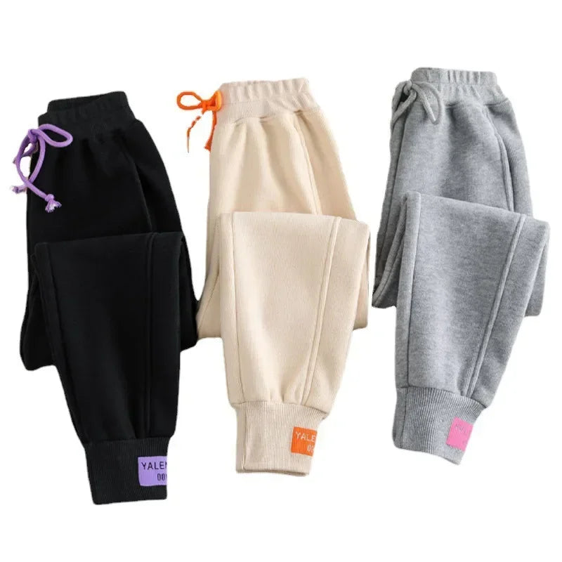 Women's Baggy Sweatpants Oversize Sports Pants Black Thick Joggers Streetwear Trousers Gray Autumn Winter New - Colouronova