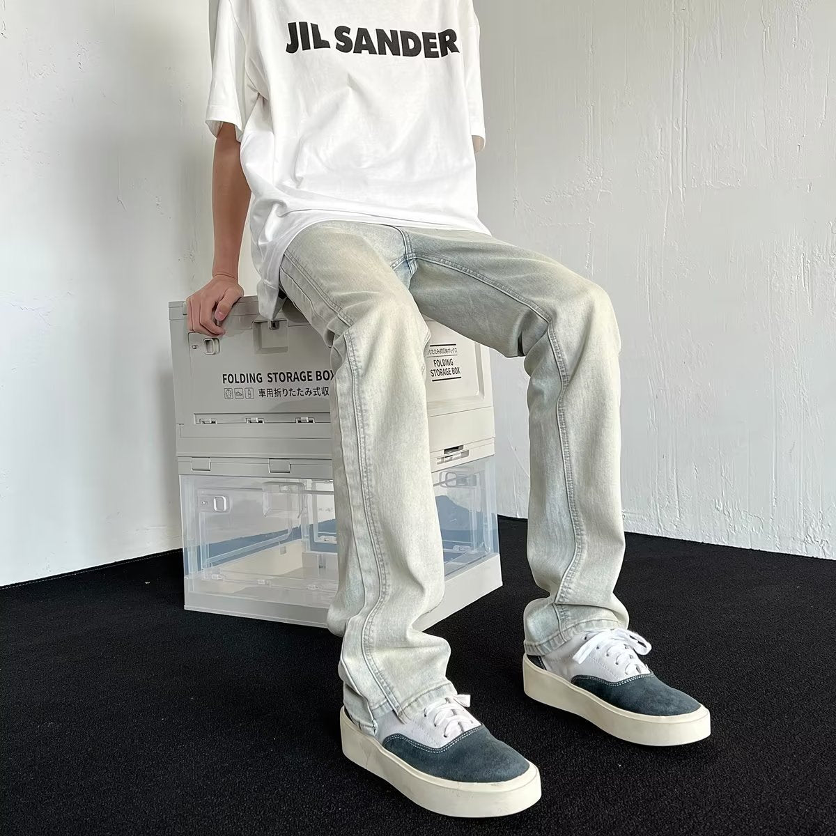 Mens Denim Trousers Colouronova