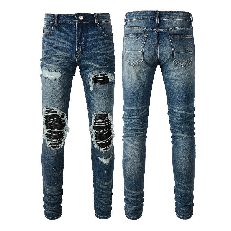 Mens Denim Trousers Colouronova