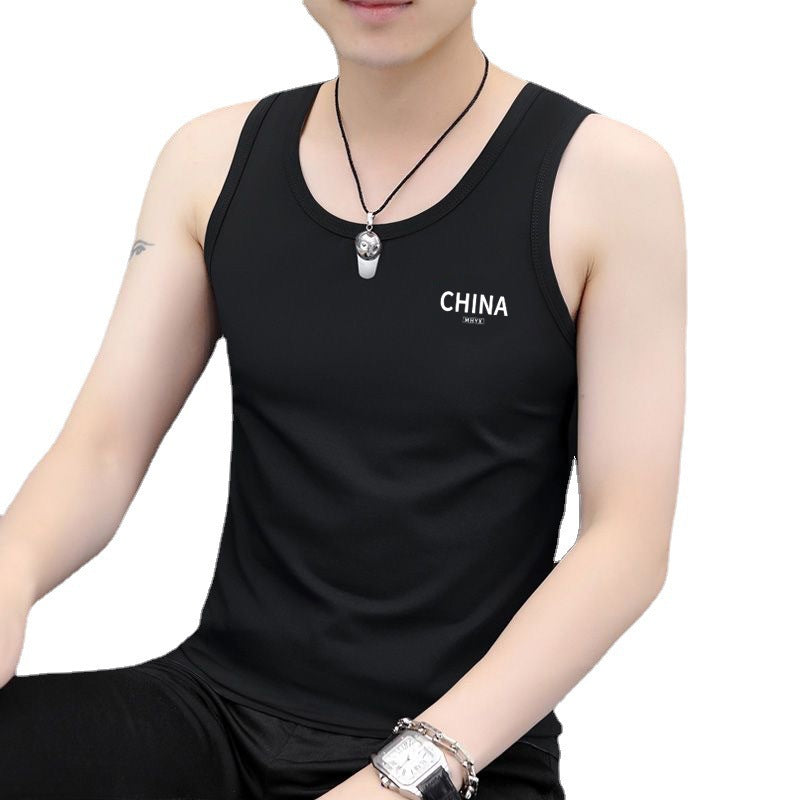 Mens Slim Fit Sports Vest Colouronova