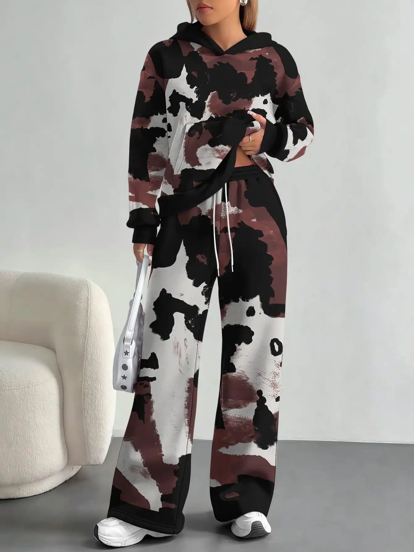 2025 new yellow green camouflage sports style foreign trade comfortable fashion leisure outdoor European and American women's su - Colouronova