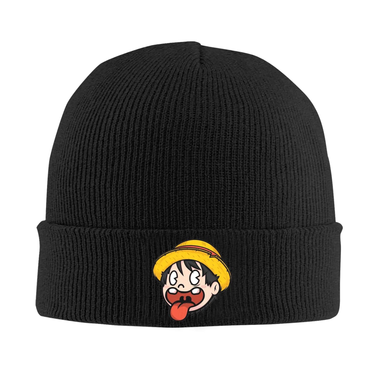 One Piece Flag 
Doflamingo Pirates Logo Knitted Caps Women's Men's Beanies Autumn Winter Hats Acrylic  Warm Melon Cap - Colouronova