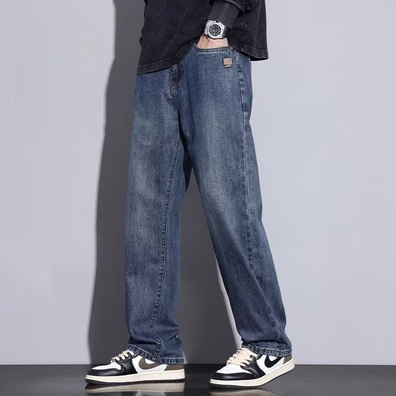 Mens Retro Straight Leg Jeans Colouronova