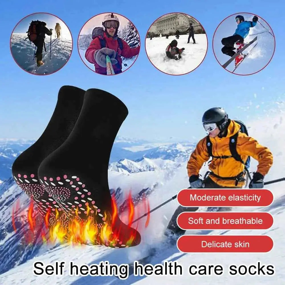 Self-heating Socks Feet Massager Men Women Magnetic Therapy for Pain Relief Heath Care Socks Elastic Winter Warm Sports Socks
