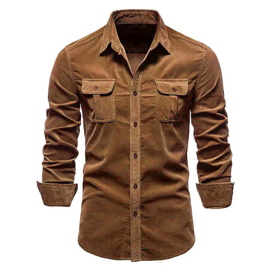 Men's Corduroy Casual Shirt Colouronova