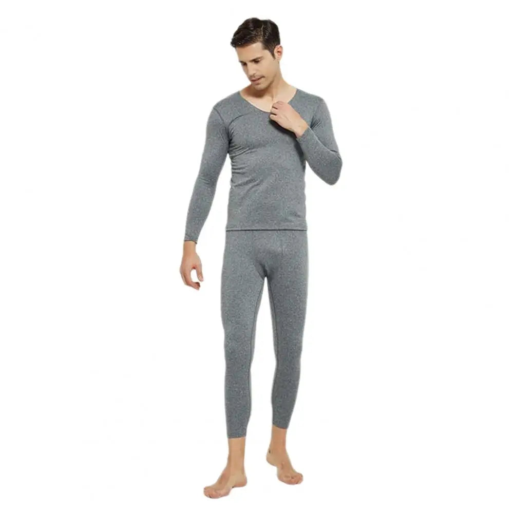 2 Pcs Winter Thermal Underwear Long Men's Keep Warm Tops Pants Set Thick Clothes Comfortable Thermo Underwear Pajamas Sets 2024 - Colouronova