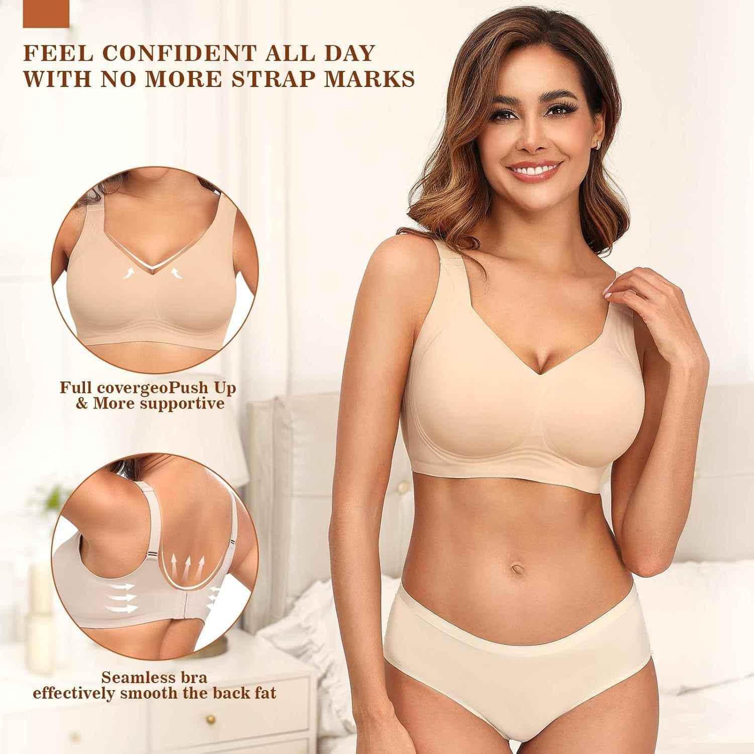 Women's Full Coverage Wireless Bra