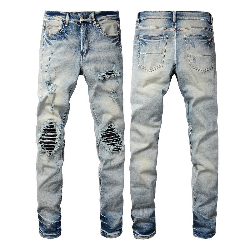 Mens Denim Trousers Colouronova