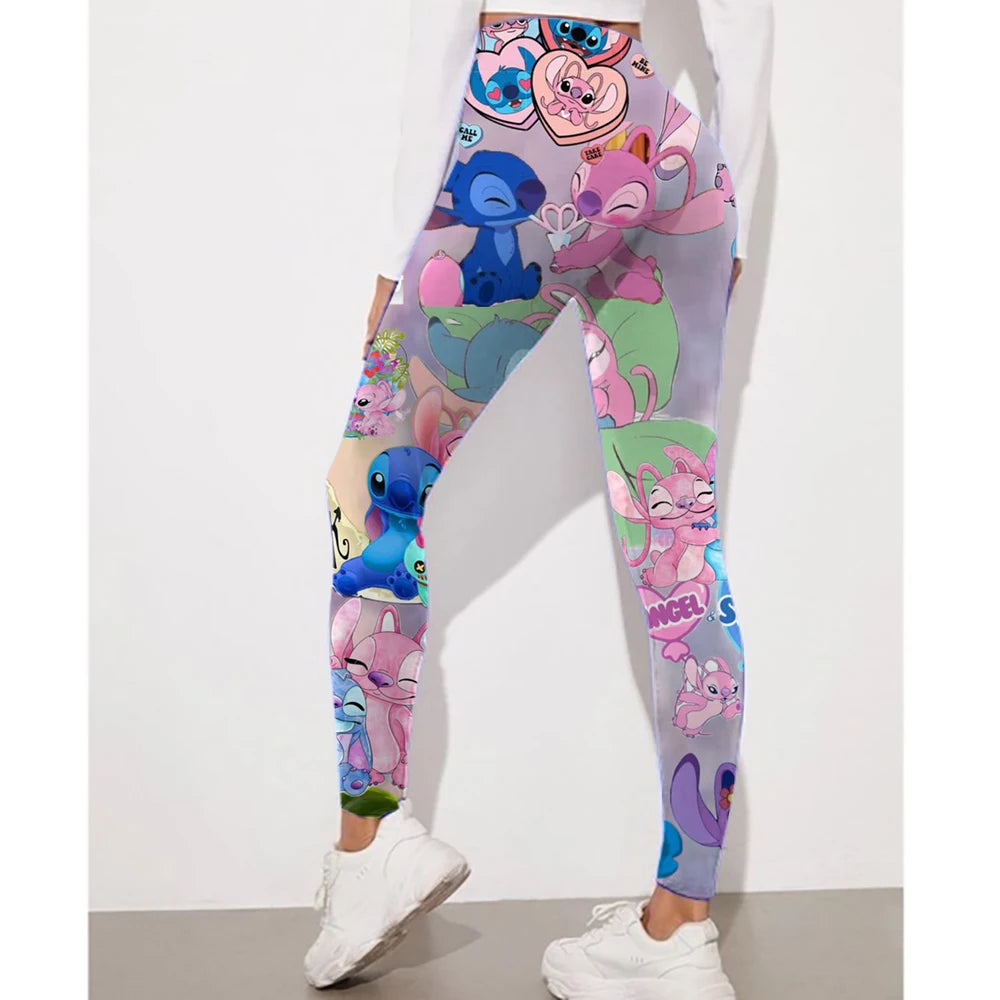 Christmas Stitch printed fitness leggings women's gym running yoga pants sportswear push ups jogging leggings - Colouronova