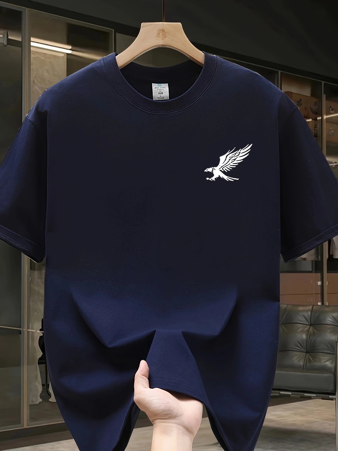 Men's Mesh Print Casual T-Shirt Colouronova