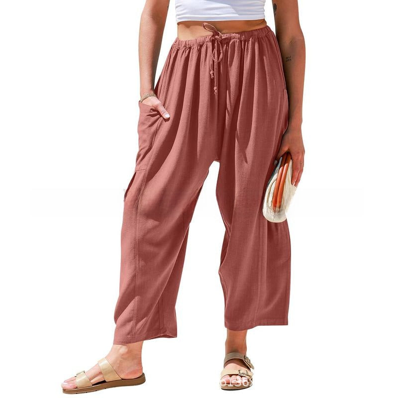 Linen Wide-Leg Pants Colouronova