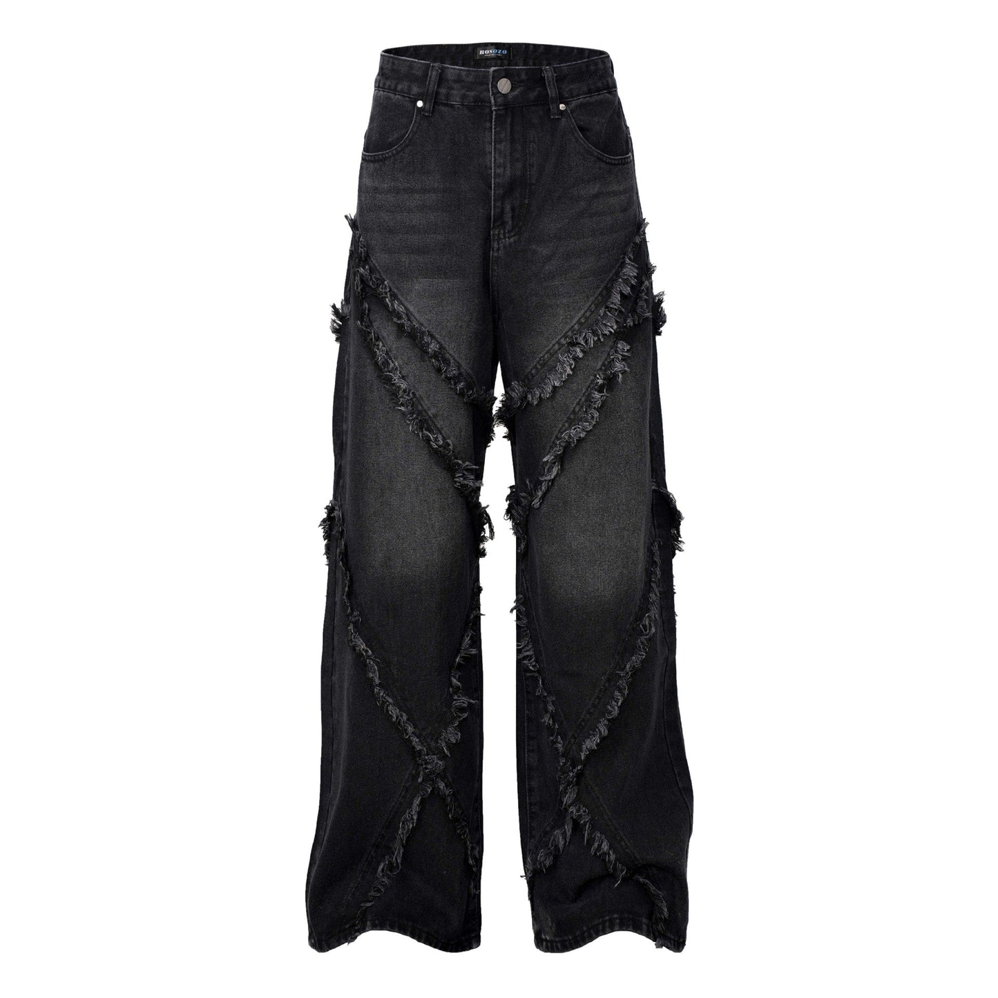 Washed patchwork jeans Colouronova