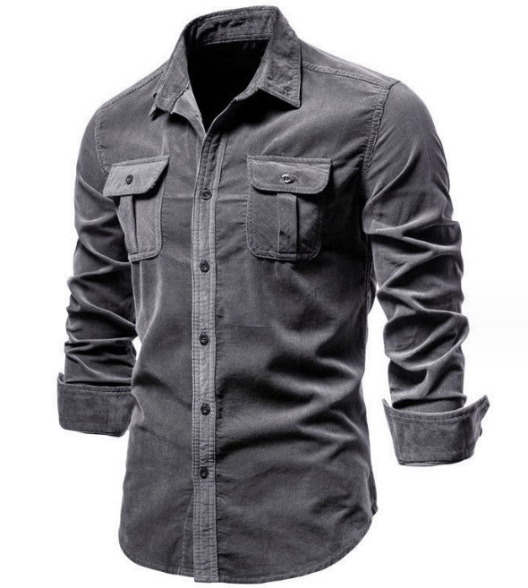 Men's Corduroy Casual Shirt Colouronova