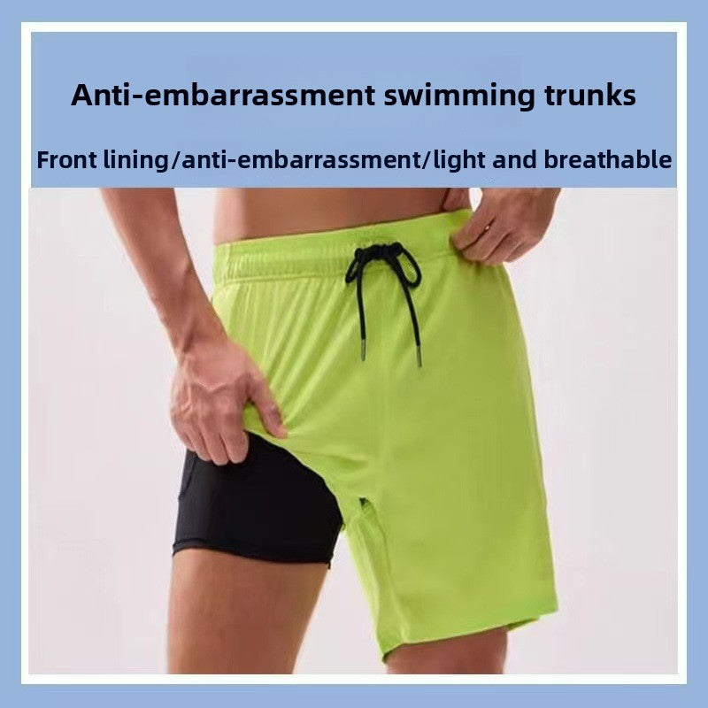 Men's swim trunks in solid color Colouronova