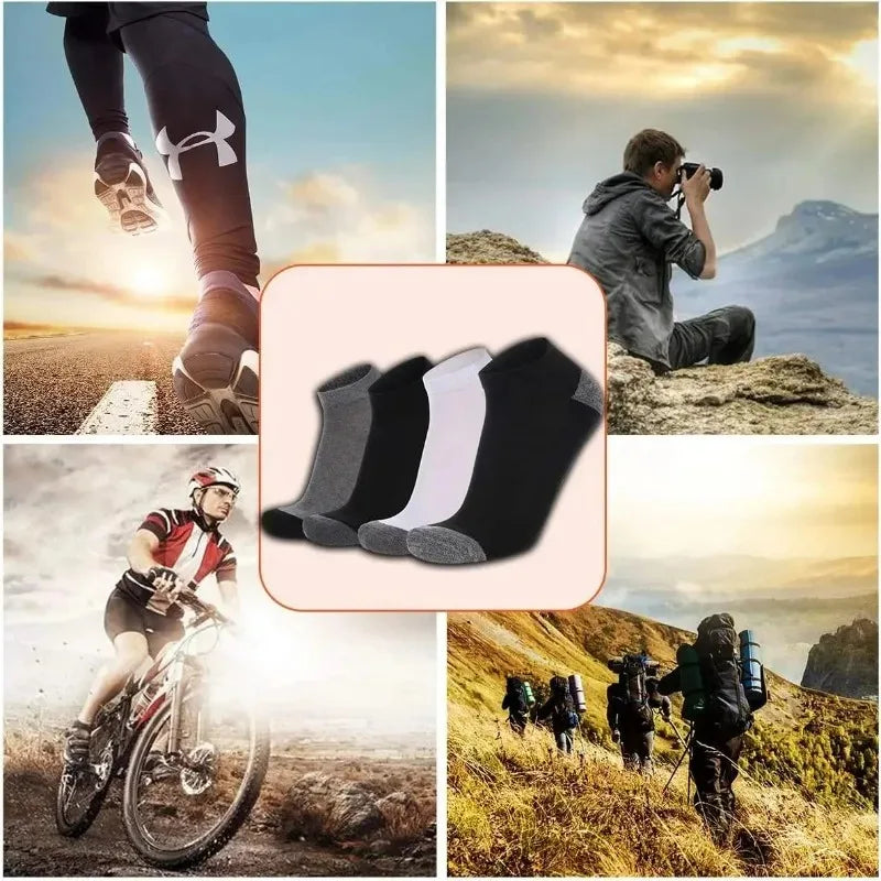 1-10Pairs Breathable Mens Socks Summer Comfort Socks Lightweight Soft Fashion Color Block Low Cut Daily Wear Ankle Fashion Socks - Colouronova