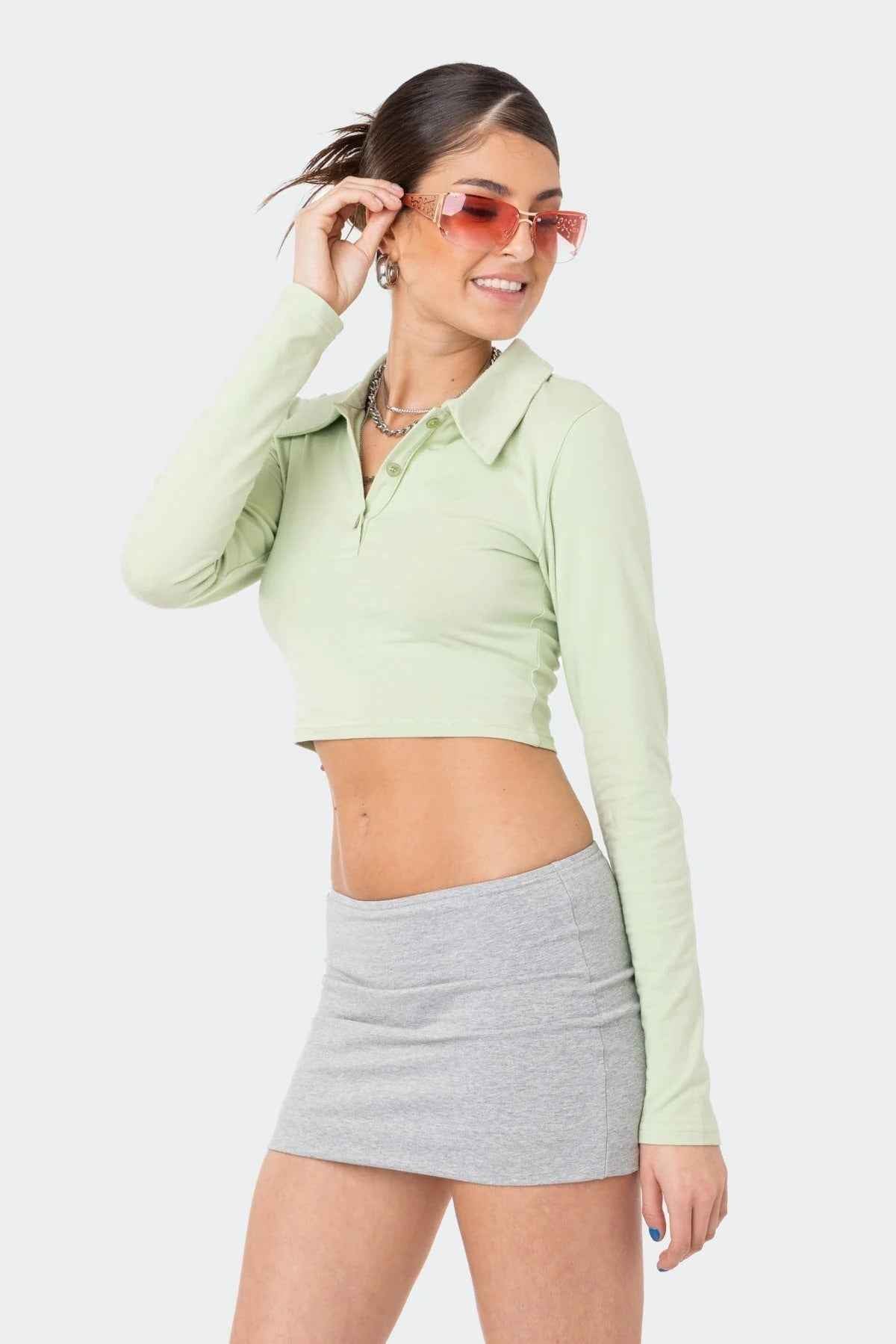 Casual Solid Color Womens Mini Skirt