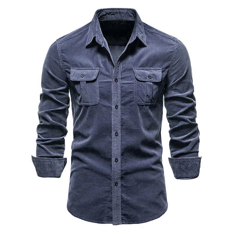 Men's Corduroy Casual Shirt Colouronova