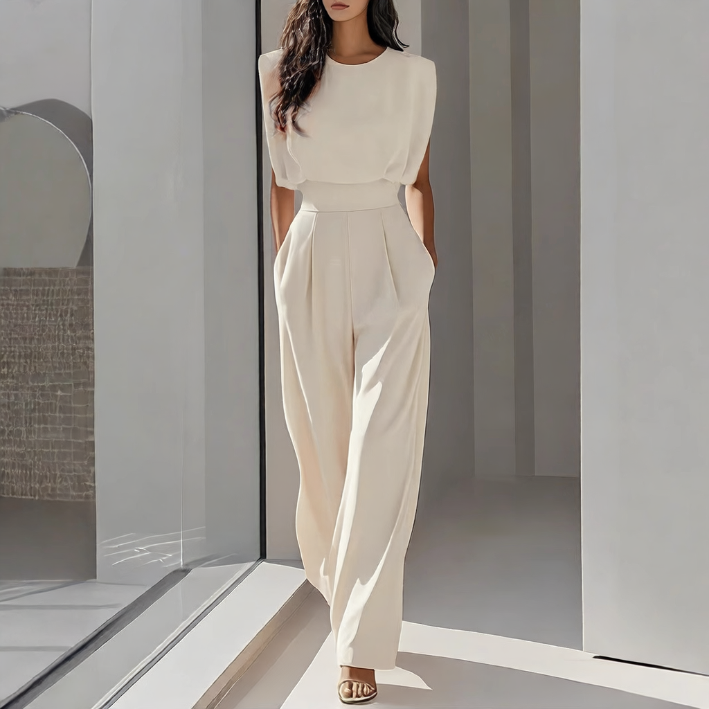 Women's Elegant Sleeveless Jumpsuit Colouronova