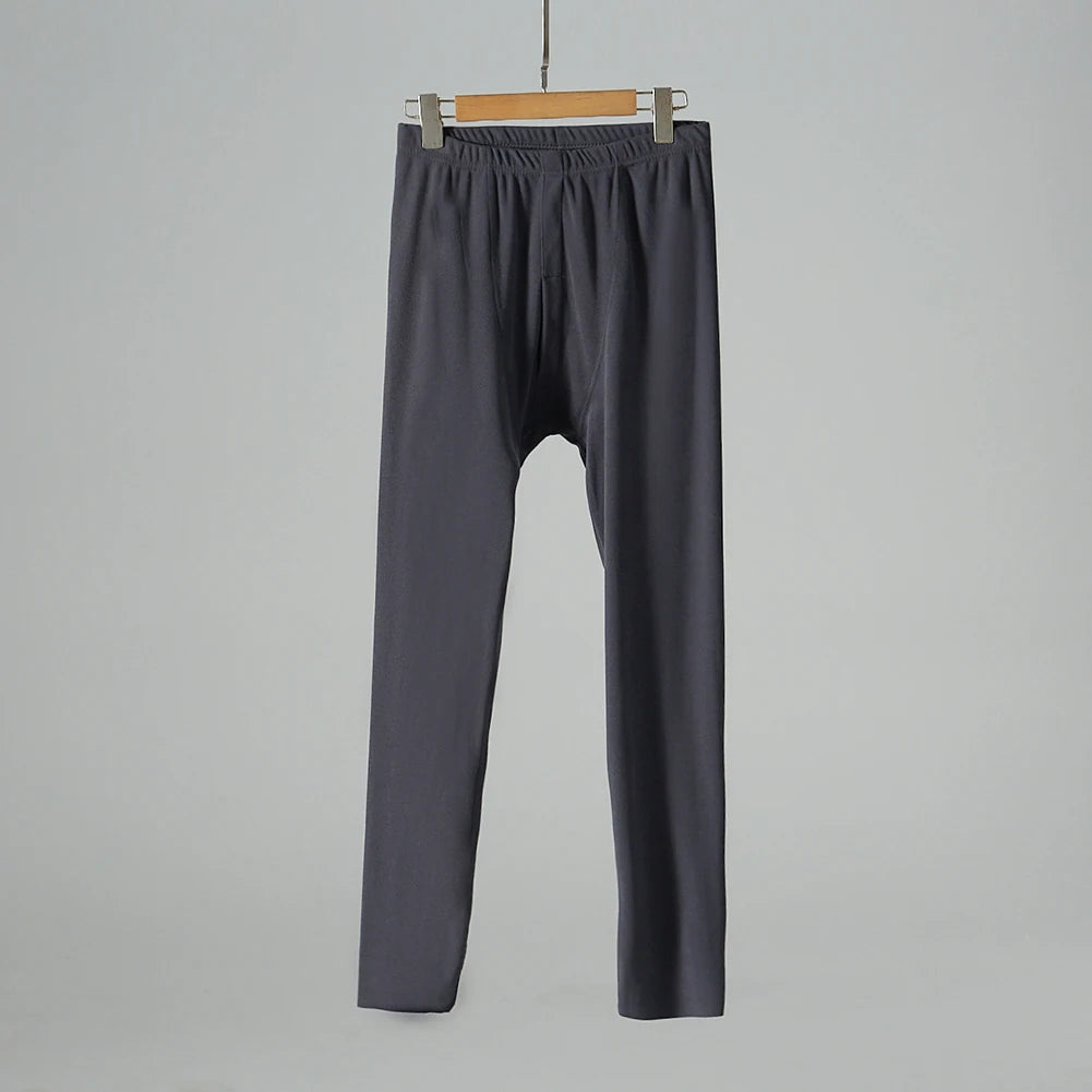 Mens Brushed Velvet Thick Quick Warming Warm Pants Leggings Multi Color Winter Warm Long John Underpants Elastic Bottom Pants - Colouronova