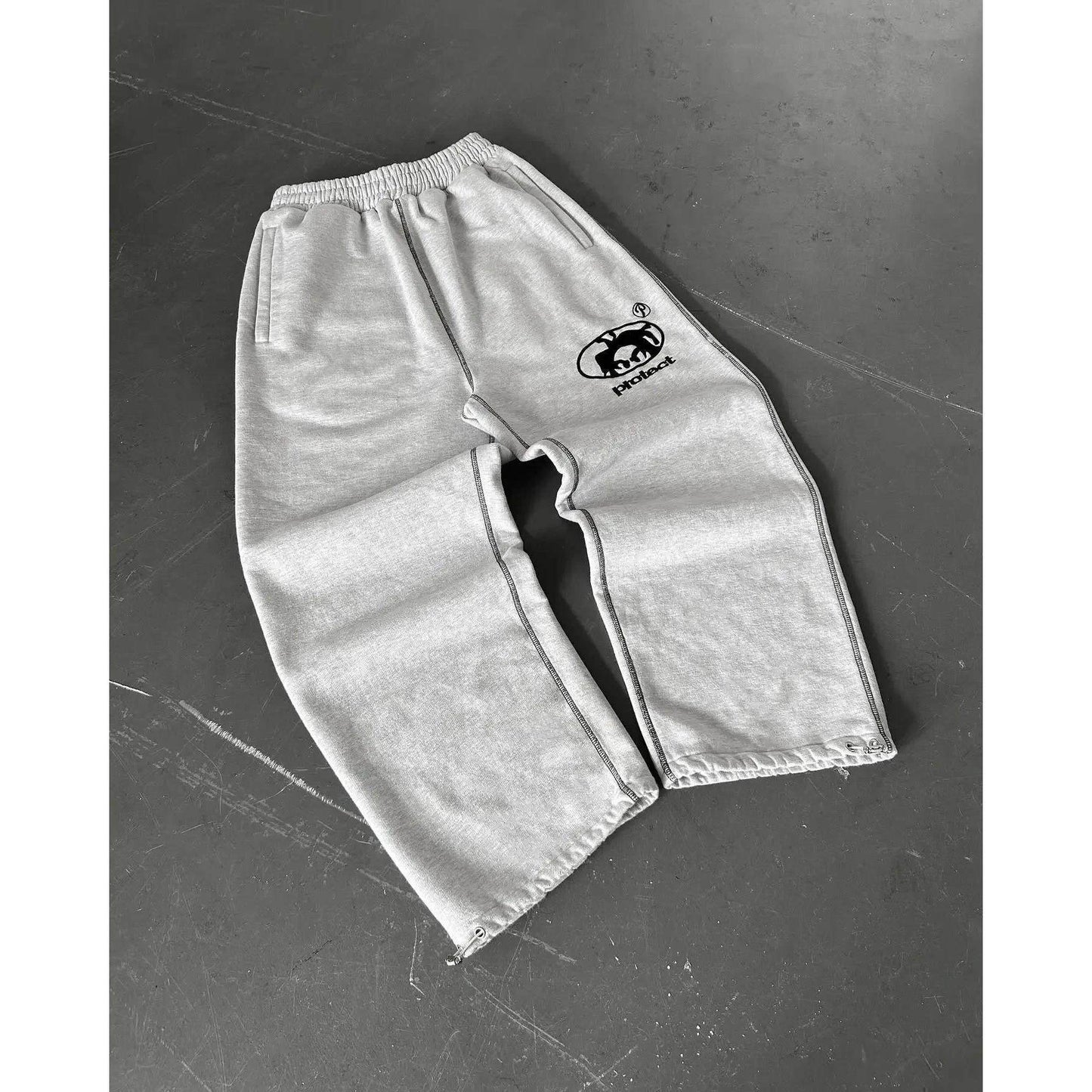 Letter Embroidered Sweatpants Colouronova