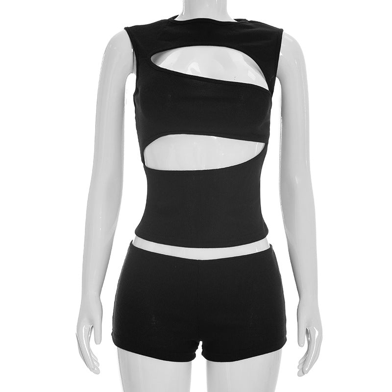 Sleeveless Women's Two-Piece Set Colouronova