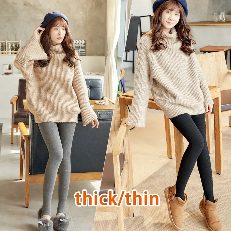 leggings women gothic Thickening and fleecing pants women fitness sexy girl femmes legging gym leggings seamless fall and winter - Colouronova