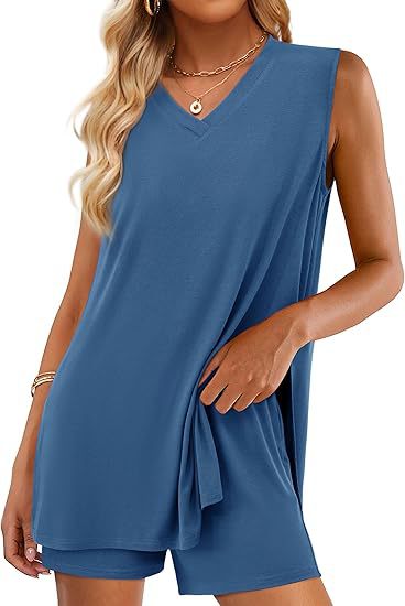 V-neck Sleeveless Top Colouronova