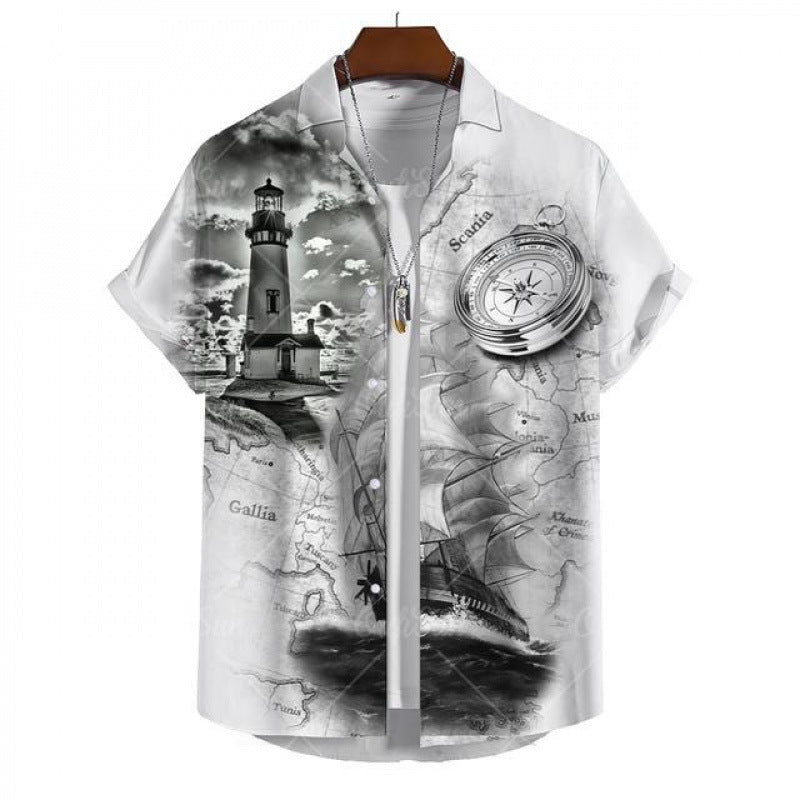 Mens Printed Shirt Colouronova