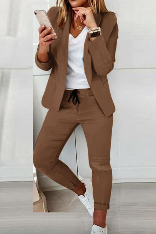 Casual Women Suit Fashion Set Colouronova