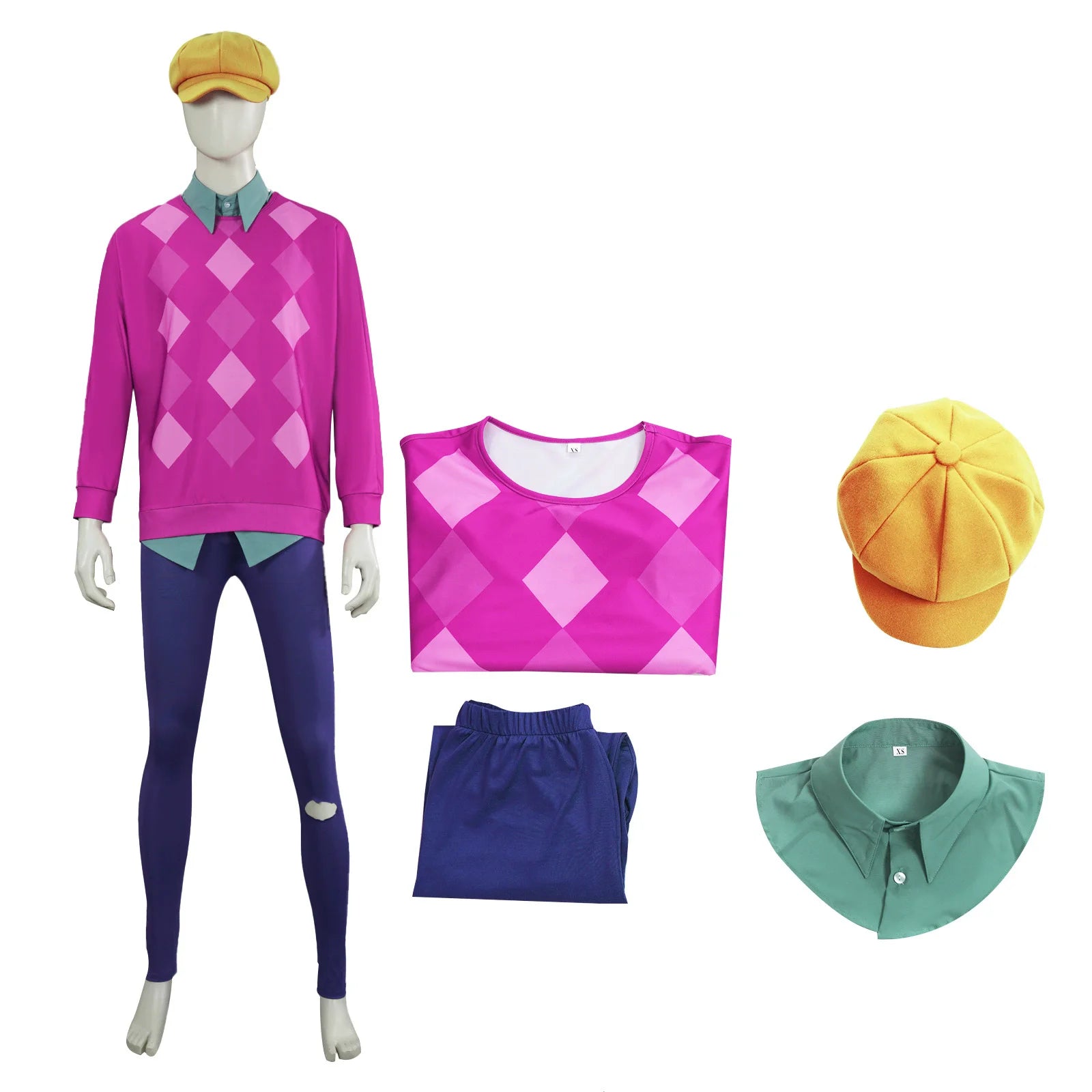 4PCS Kpop Demon Hunters Baby Saja Boys Cosplay Hat Fantasy Costume  Men Sweatshirt Pants Cap Roleplay Outfits Halloween Suit - Colouronova