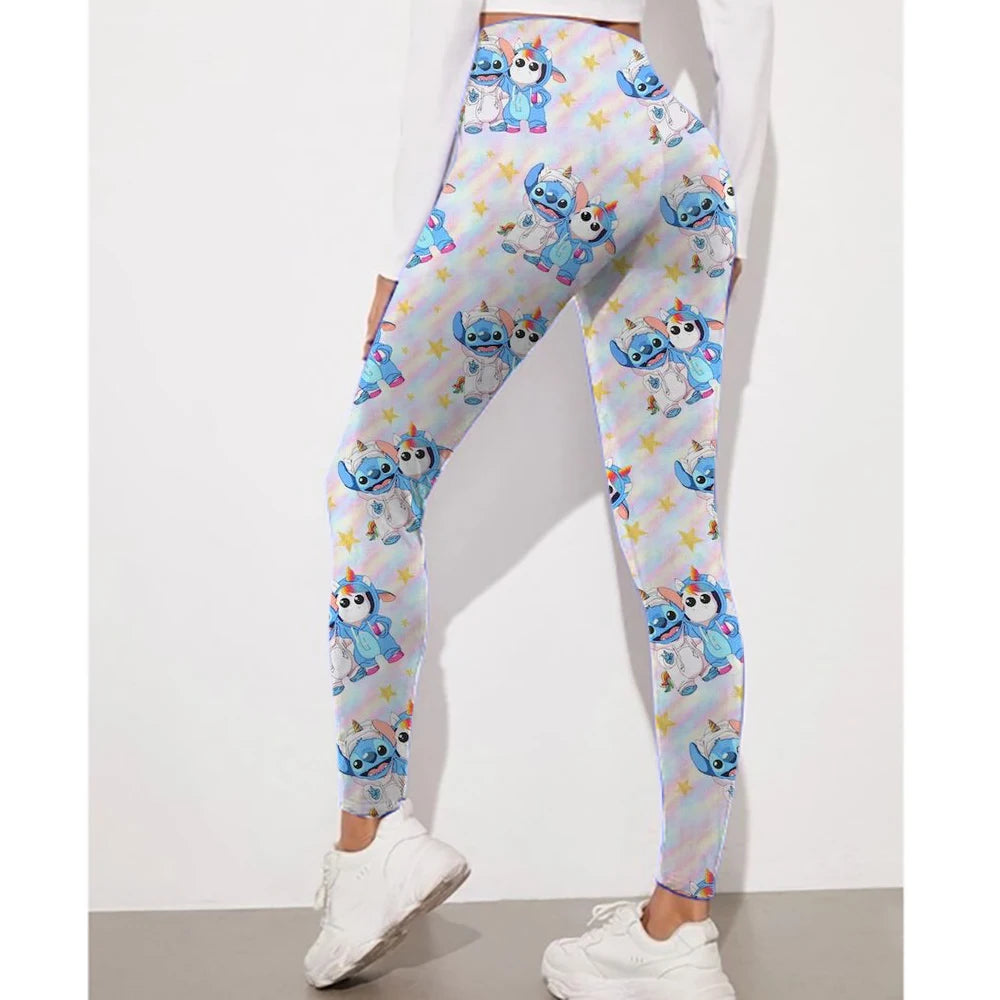 Christmas Stitch printed fitness leggings women's gym running yoga pants sportswear push ups jogging leggings - Colouronova