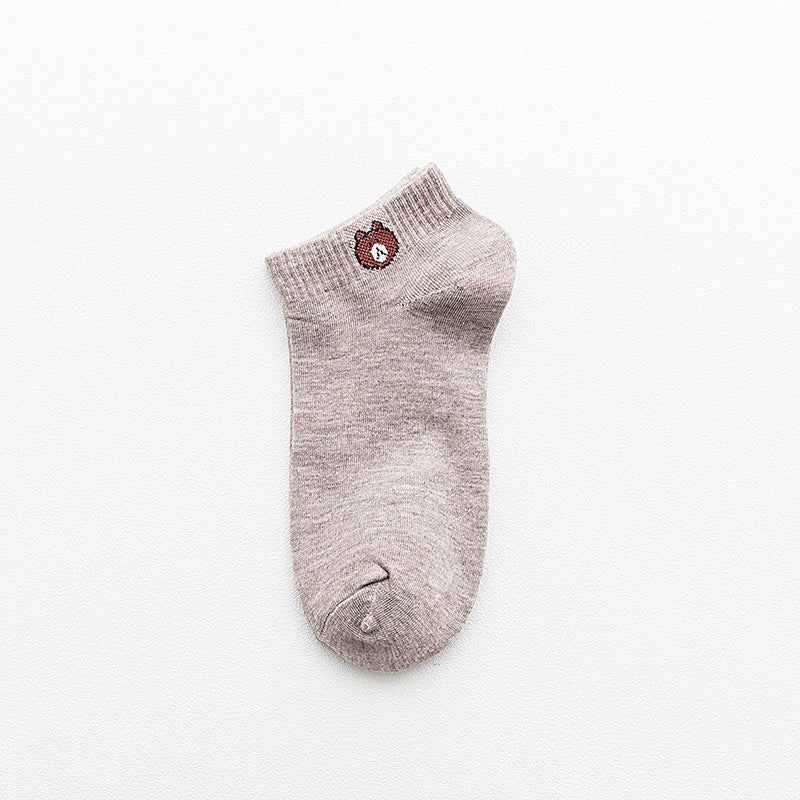 Boat socks bear ankle socks