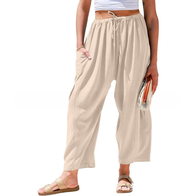 Linen Wide-Leg Pants Colouronova