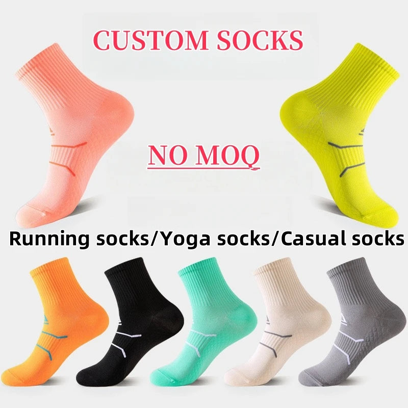 Miosam USD2.7 factory custom socks Basketball Personalized yoga Pilates socks unisex baby loose pressure ankle socks women men - Colouronova