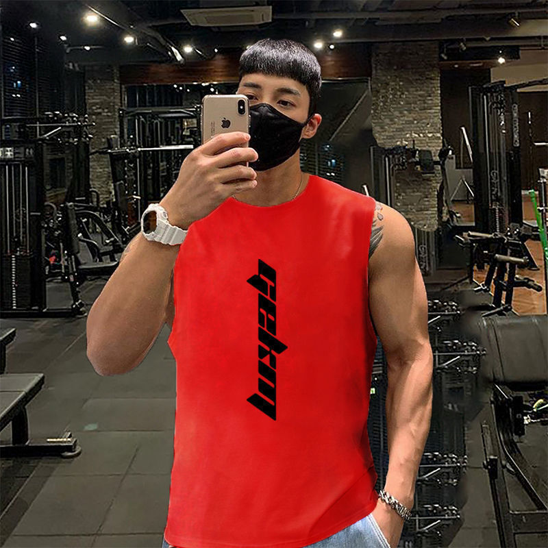 Running training waistcoat loose sports T-shirt quick-drying top Colouronova