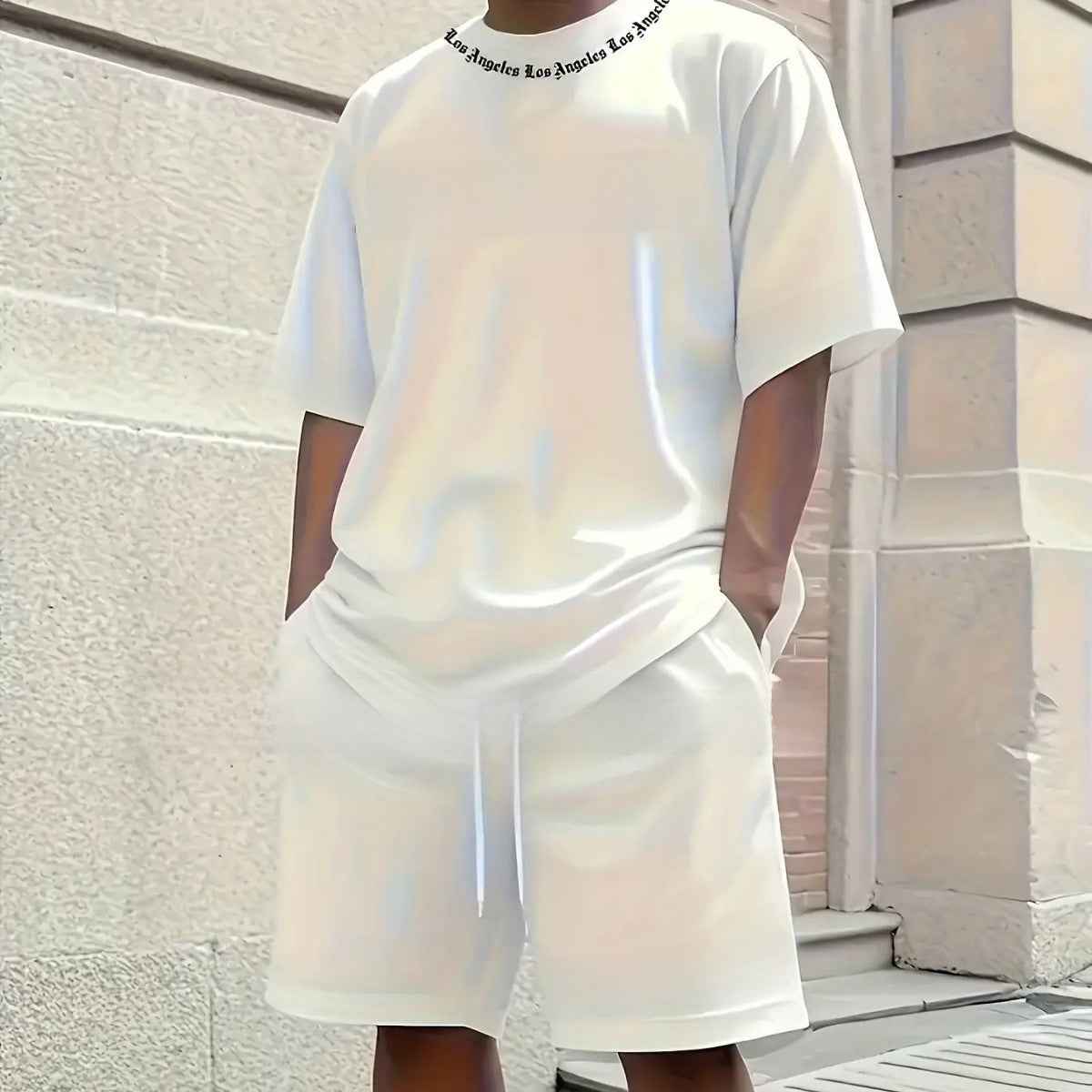 Men's Short Sleeve and Shorts Casual Set