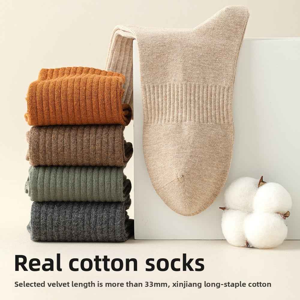 Pure cotton anti-odor and antibacterial socks
