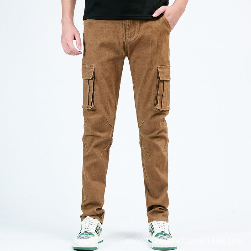 Men's Cotton Cargo Casual Pants Colouronova