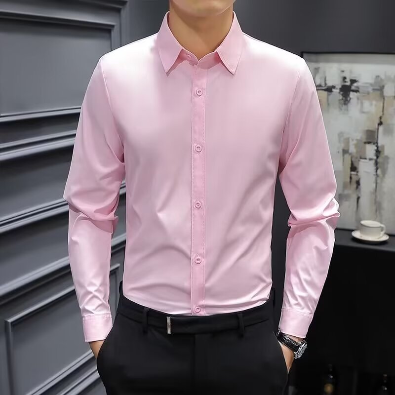 Men's long-sleeved formal dress shirt Colouronova