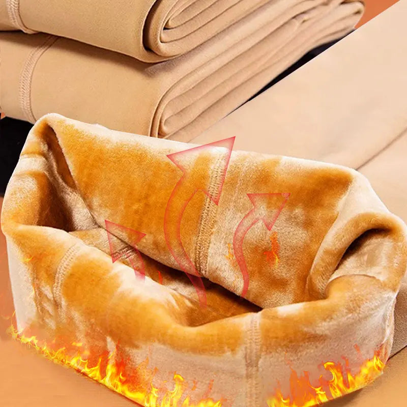 Fleece Lined Tights Women Thermal Pantyhose for Women Winter Panty Polar Skin Black Effect Stockings Women's Thermal Sock - Colouronova