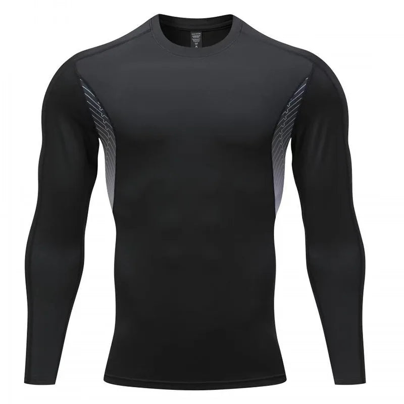 Men's JOGGING T-Shirts Hiking Outdoor Sports Long Sleeve T-shirt Quick Dry Running Breathable Fitness Jacket T-shirt Tops - Colouronova