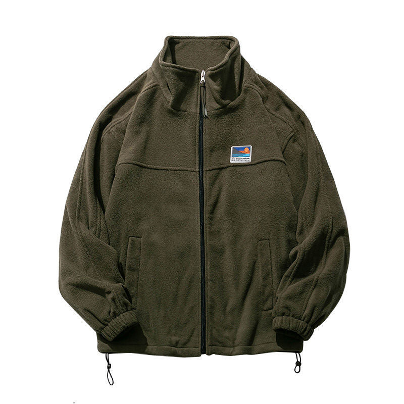 Men's Fleece Stand Collar Casual Jacket Colouronova