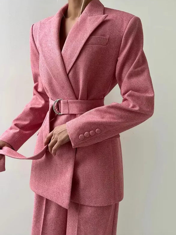 Long coat, vest, and pants three-piece set Colouronova