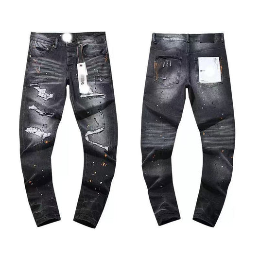 High Street ripped patch jeans Colouronova