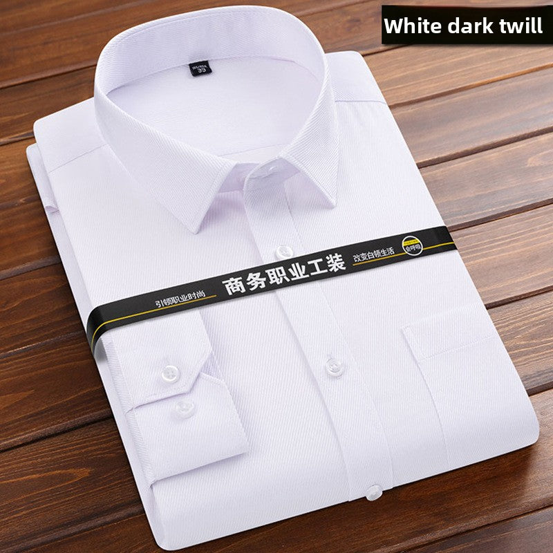 Long-sleeved solid-color men's shirt Colouronova