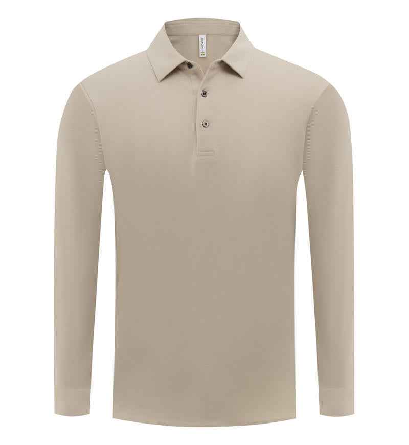 Customizable Long Sleeve Polo Shirt for Men