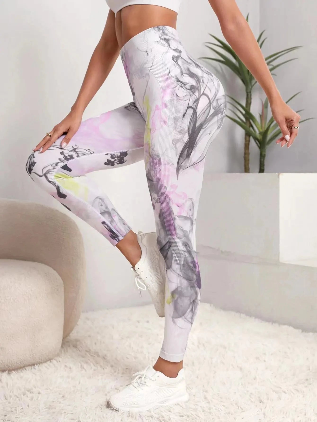 New Tye Die Seamless Yoga Pants 3D Printed Women High Waist Lifting Hip Honey Peach Hip Fitness Gym Leggings Running Sport Pants Colouronova