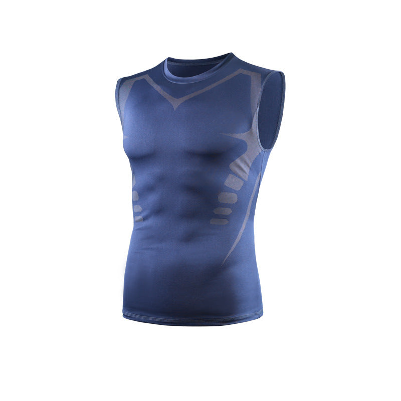 Mens Breathable Sleeveless Sport Vest Colouronova